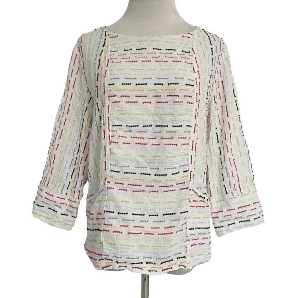 Habitat Size Small Top Blouse Boho Lagenlook Artsy